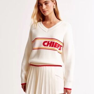 Abercrombie & Fitch Chiefs V-Neck Sweater